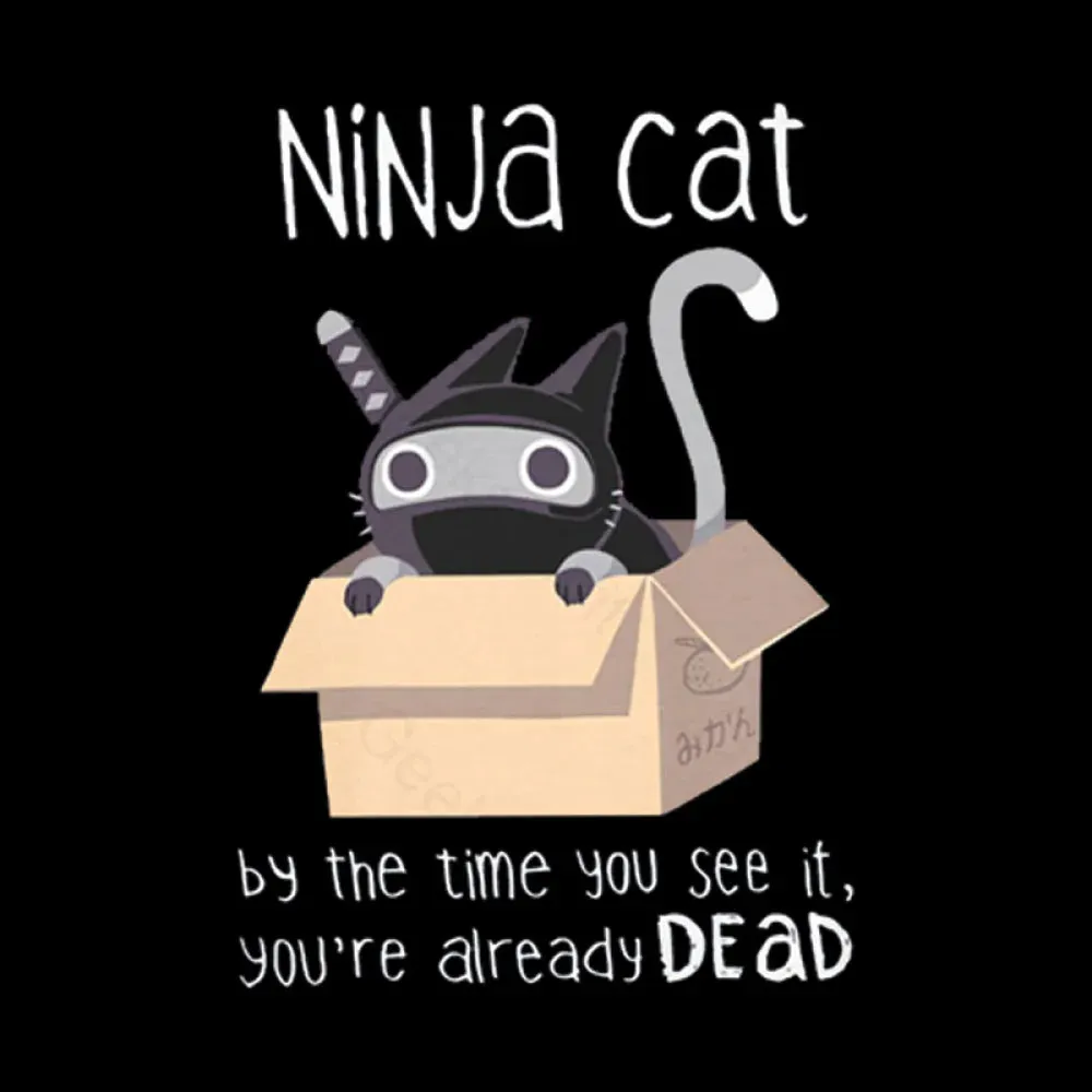 Ninja Cat T-Shirt - Image 8