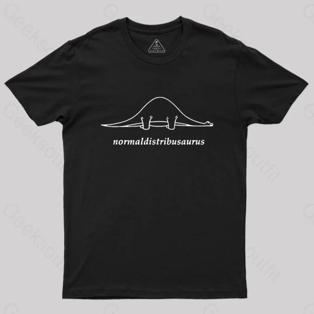 Normal Distribution Dinosaur Geek T-Shirt - Image 2