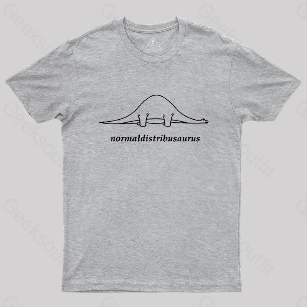 Normal Distribution Dinosaur Geek T-Shirt - Image 4