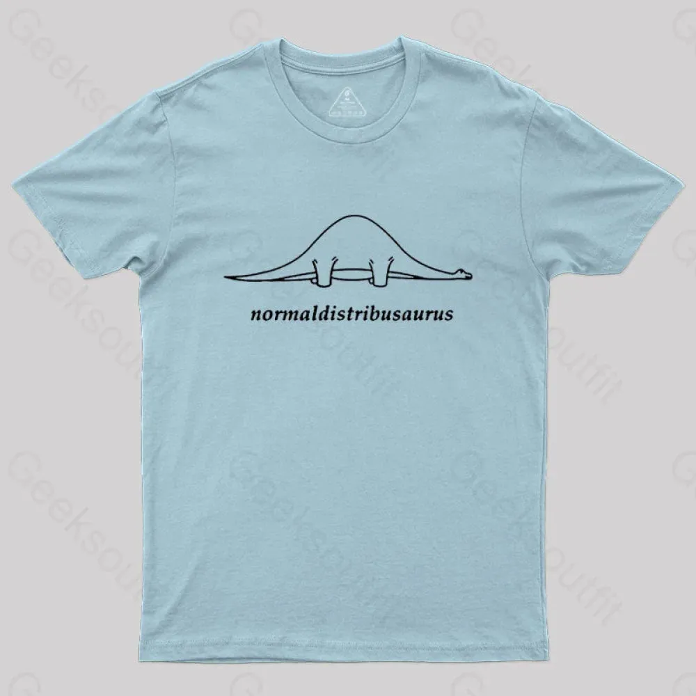 Normal Distribution Dinosaur Geek T-Shirt - Image 5