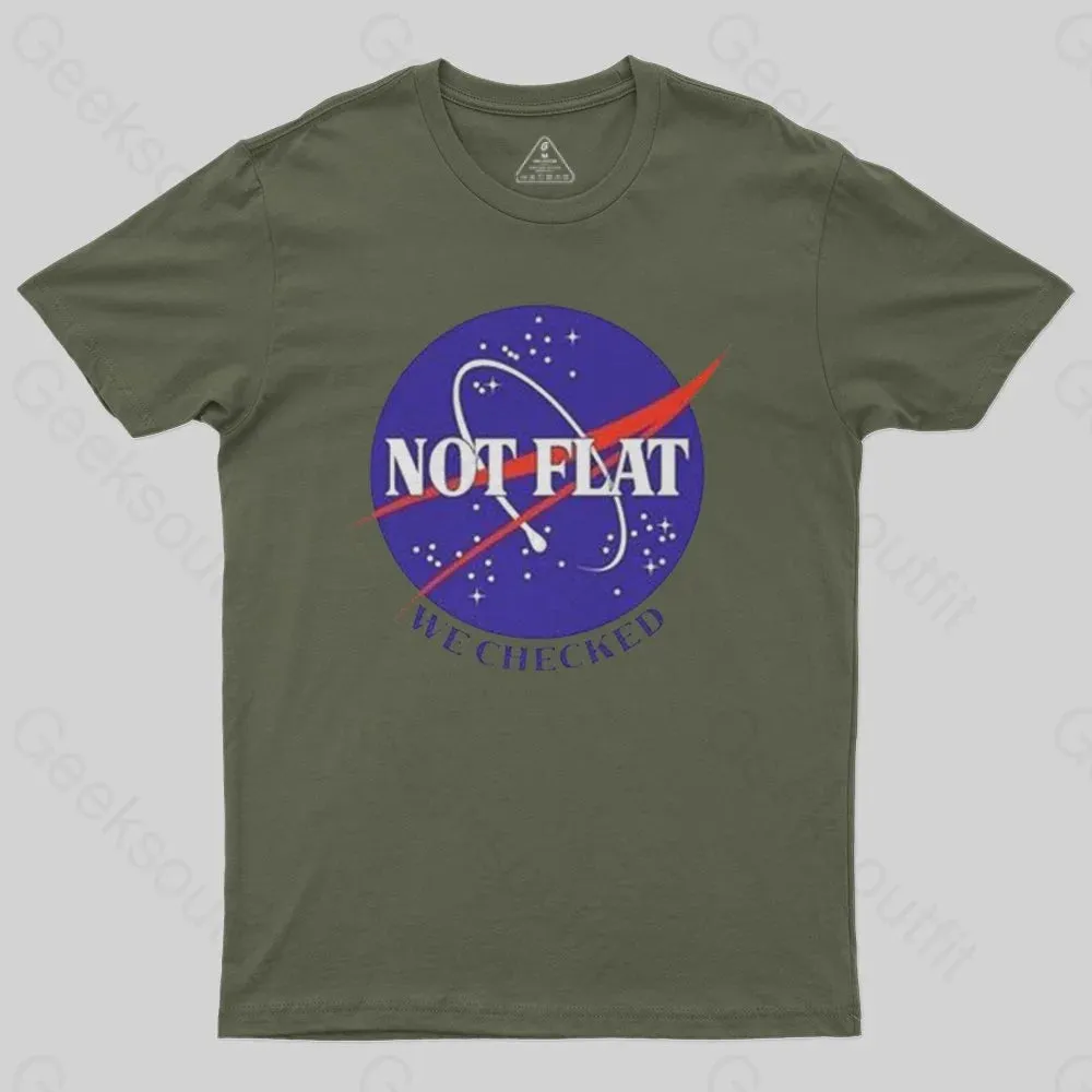 Not Flat Science Nerd T-shirt - Image 2