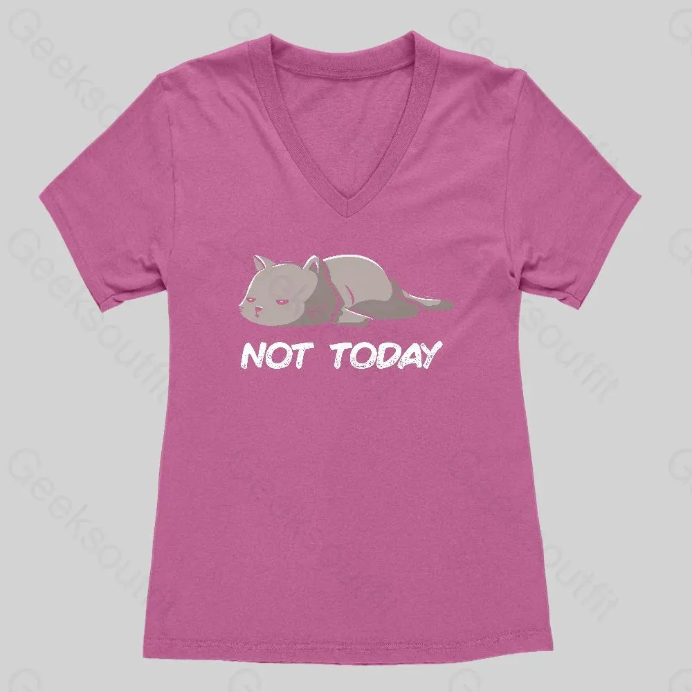 Not Today Women's V-Neck T-shirt - Image 3