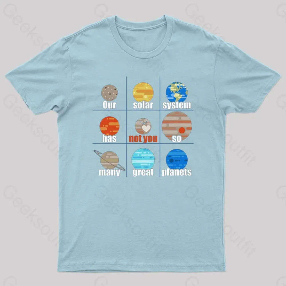 Not You, Pluto Nerd T-Shirt - Image 9