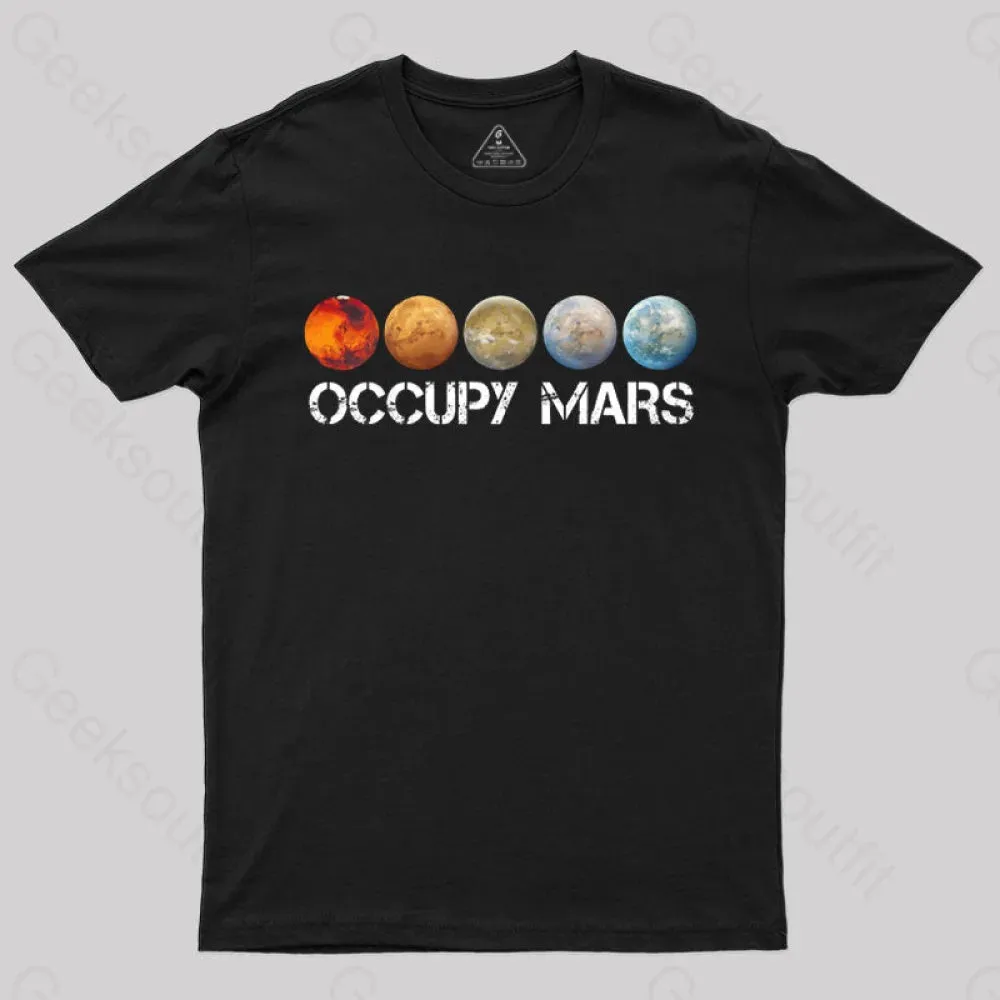 Alternative view of Occupy Mars Terraform Classic T-Shirt