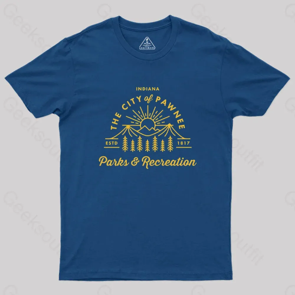Alternative view of Pawnee Parks & Recreation Geek T-Shirt