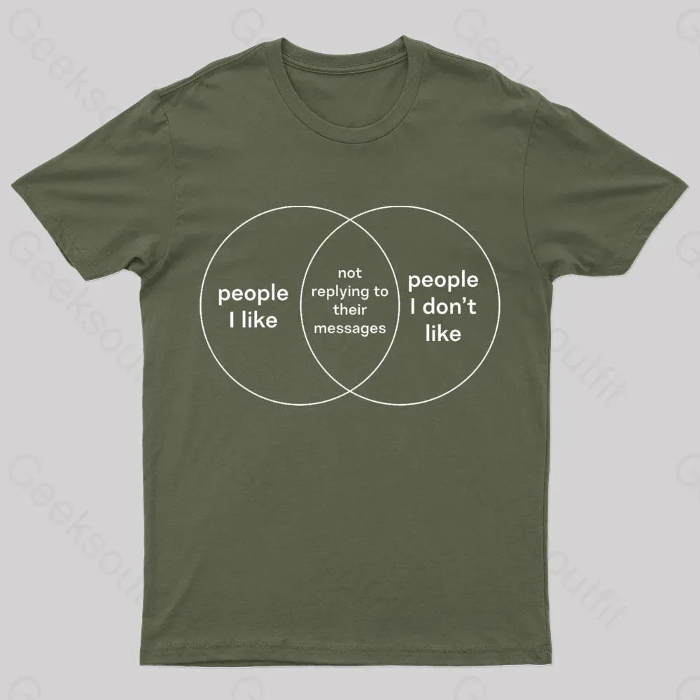 People I Like & People I Don't Like Nerd T-Shirt