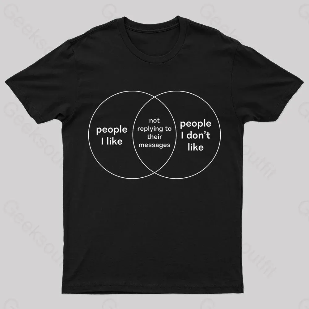People I Like & People I Don't Like Nerd T-Shirt - Image 2