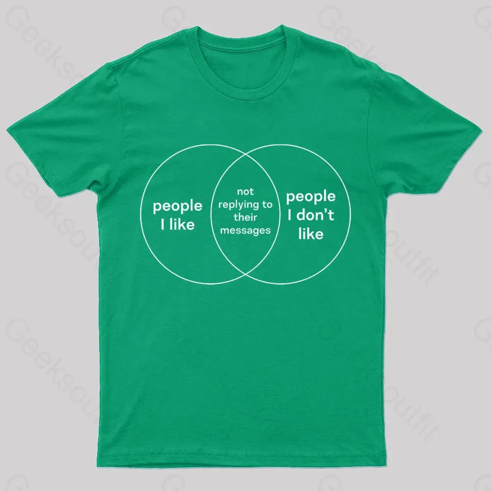 People I Like & People I Don't Like Nerd T-Shirt - Image 6