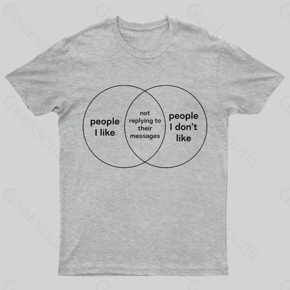 People I Like & People I Don't Like Nerd T-Shirt - Image 5