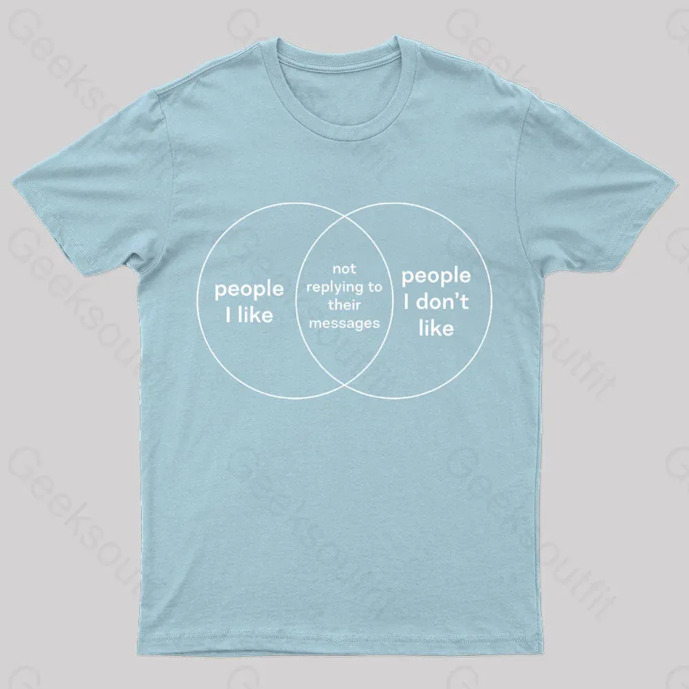 People I Like & People I Don't Like Nerd T-Shirt - Image 7