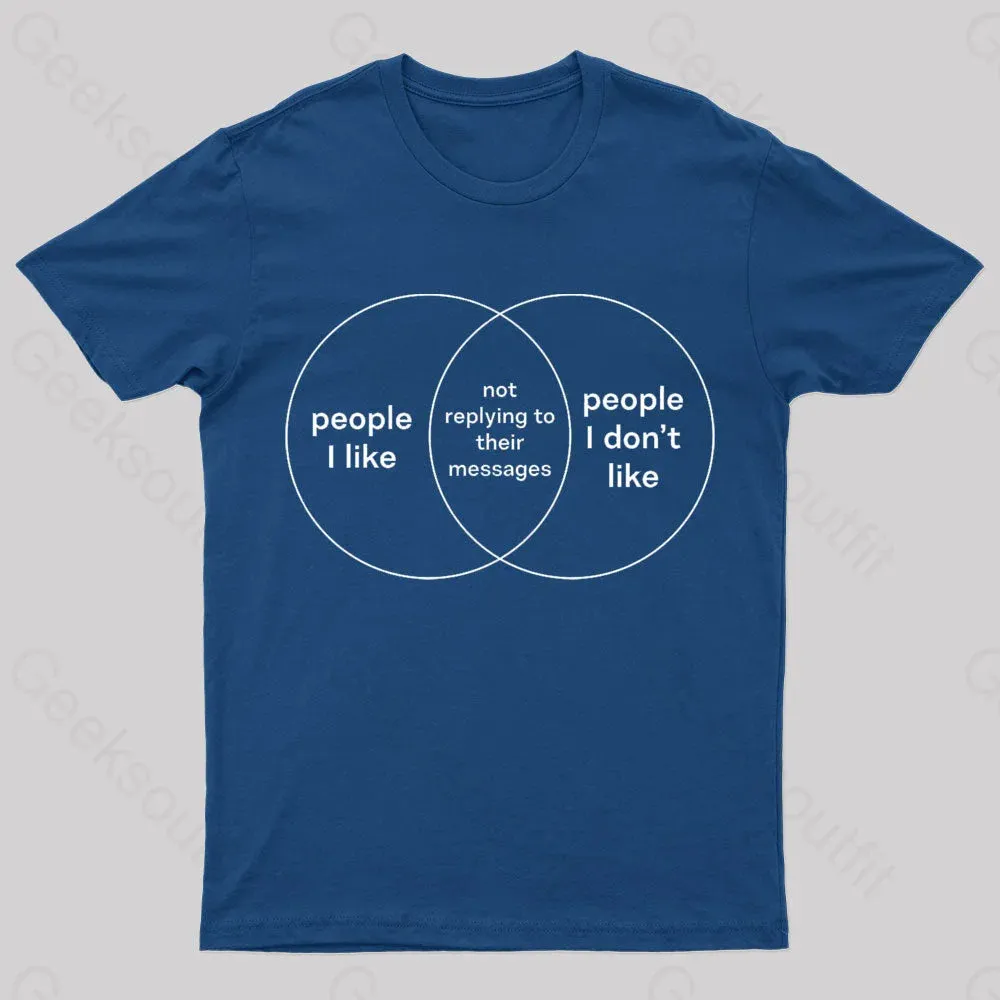 People I Like & People I Don't Like Nerd T-Shirt - Image 3