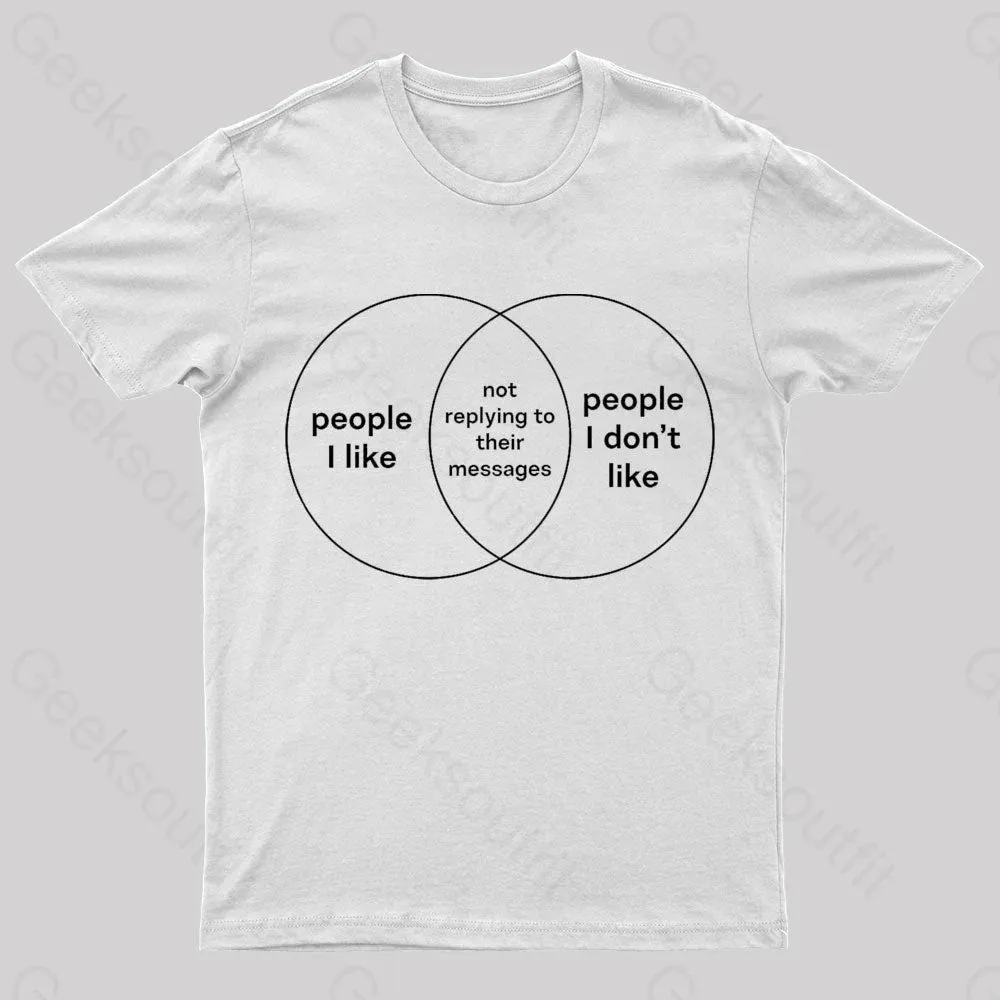 People I Like & People I Don't Like Nerd T-Shirt - Image 8