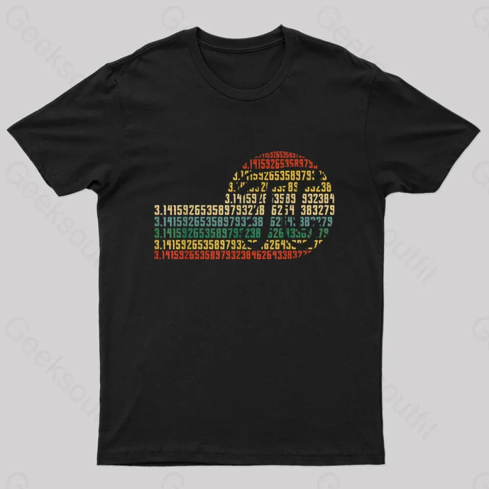 Pi Math Science 3.14 Pi Day Vintage Retro Nerd T-Shirt - Image 2