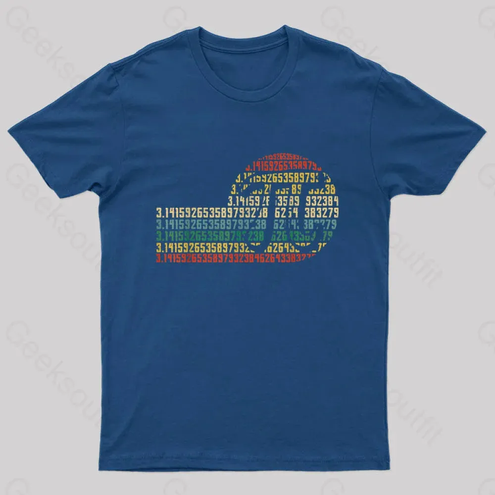 Pi Math Science 3.14 Pi Day Vintage Retro Nerd T-Shirt - Image 3