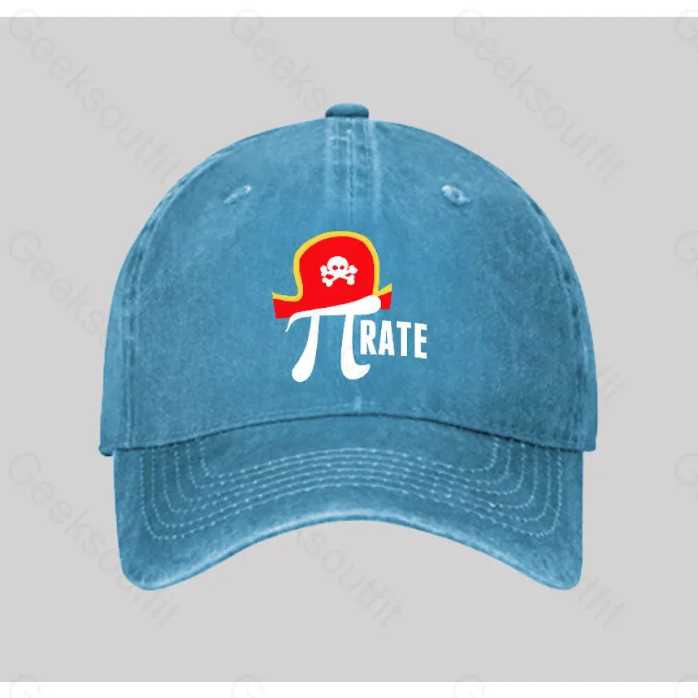 Pi rate Washed Vintage Baseball Cap - Image 4