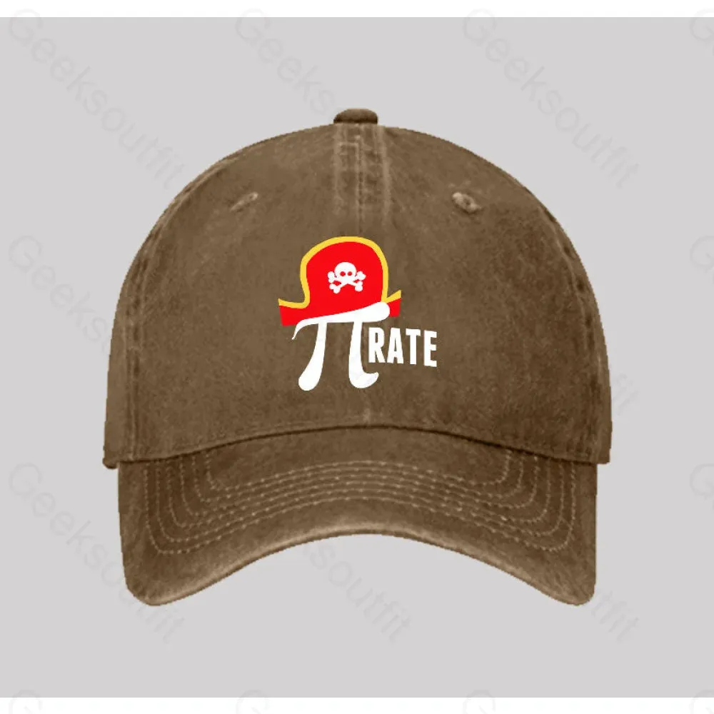 Pi rate Washed Vintage Baseball Cap - Image 5