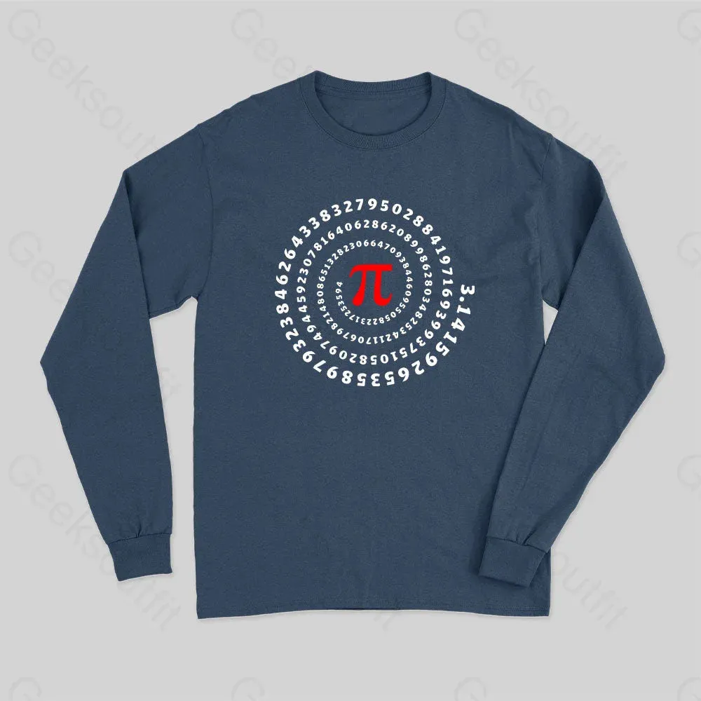 Pi Science Number Sequence Classic Long Sleeve T-Shirt - Image 2