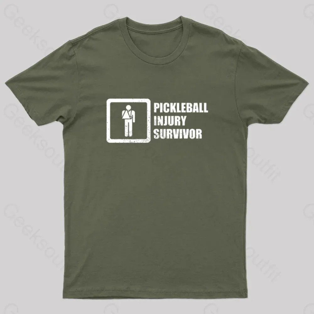 Pickleball Injury Survivor Geek T-Shirt