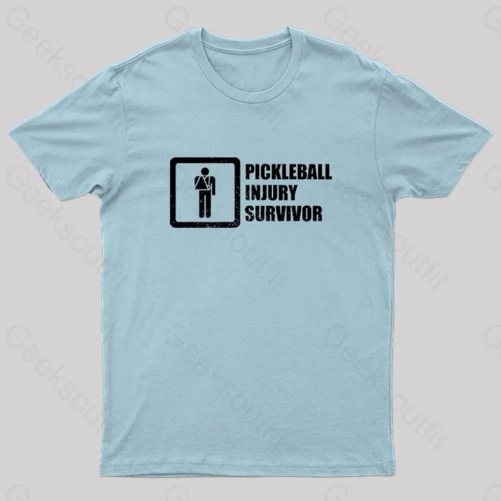 Pickleball Injury Survivor Geek T-Shirt - Image 6