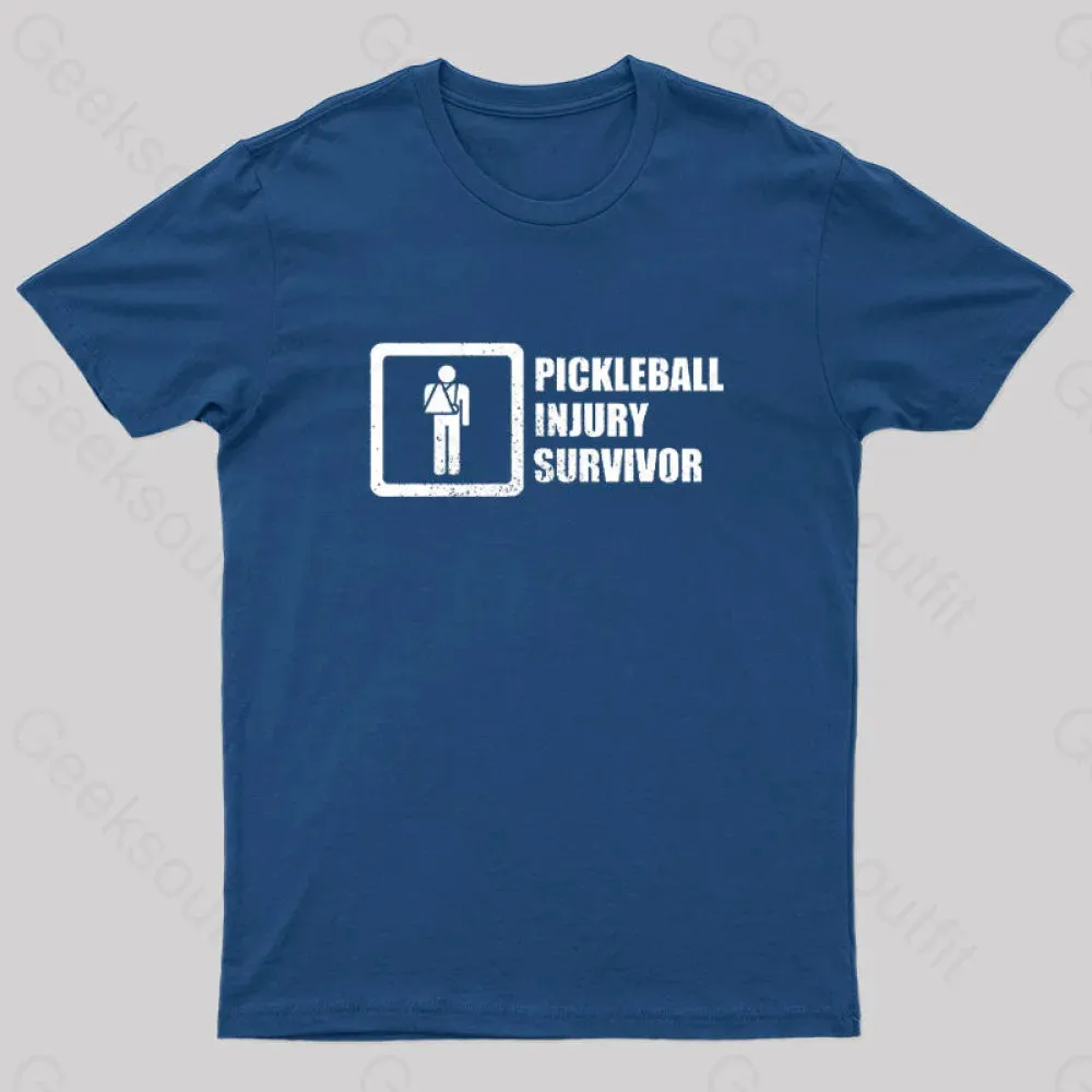 Pickleball Injury Survivor Geek T-Shirt - Image 2