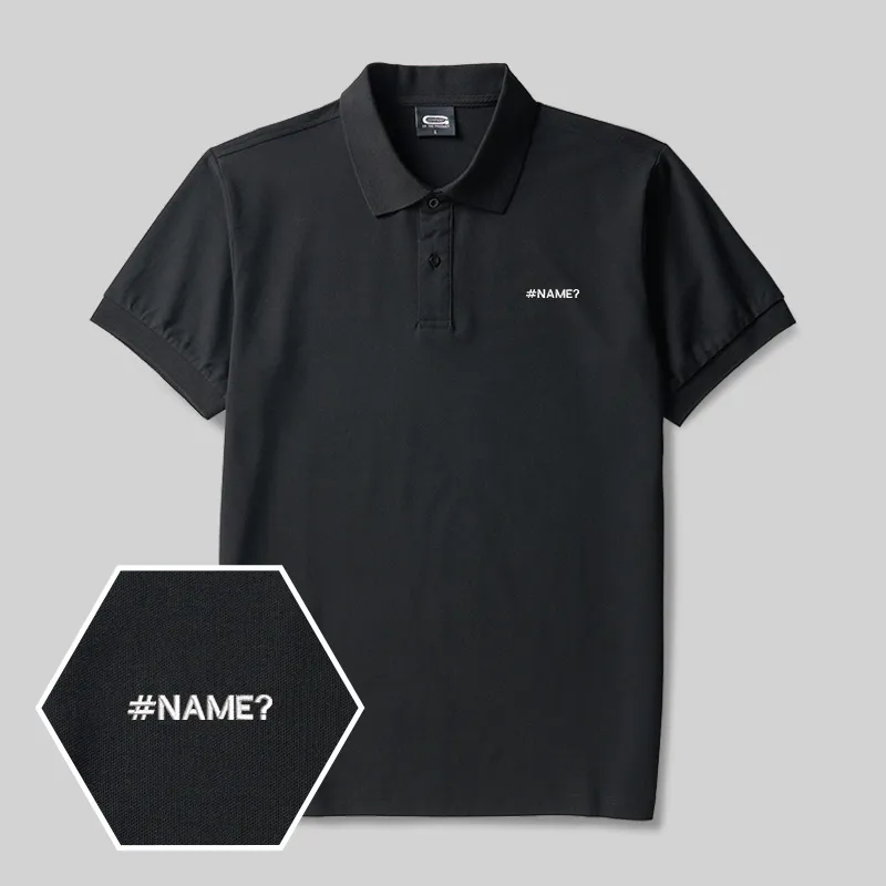 Name Geek Embroidered Polo Shirts