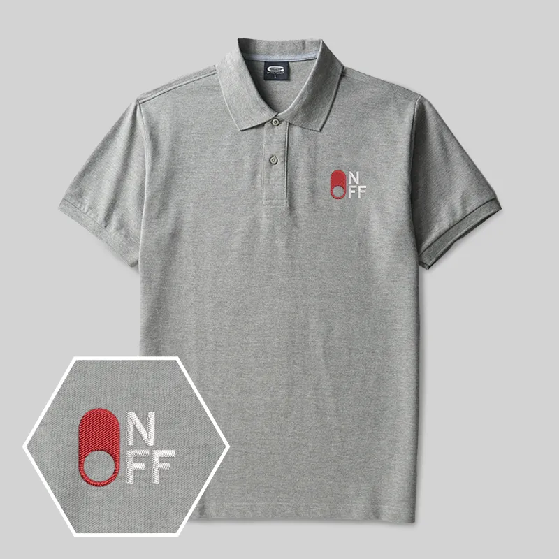 Switch Funny Geek Embroidered Polo Shirt - Image 3