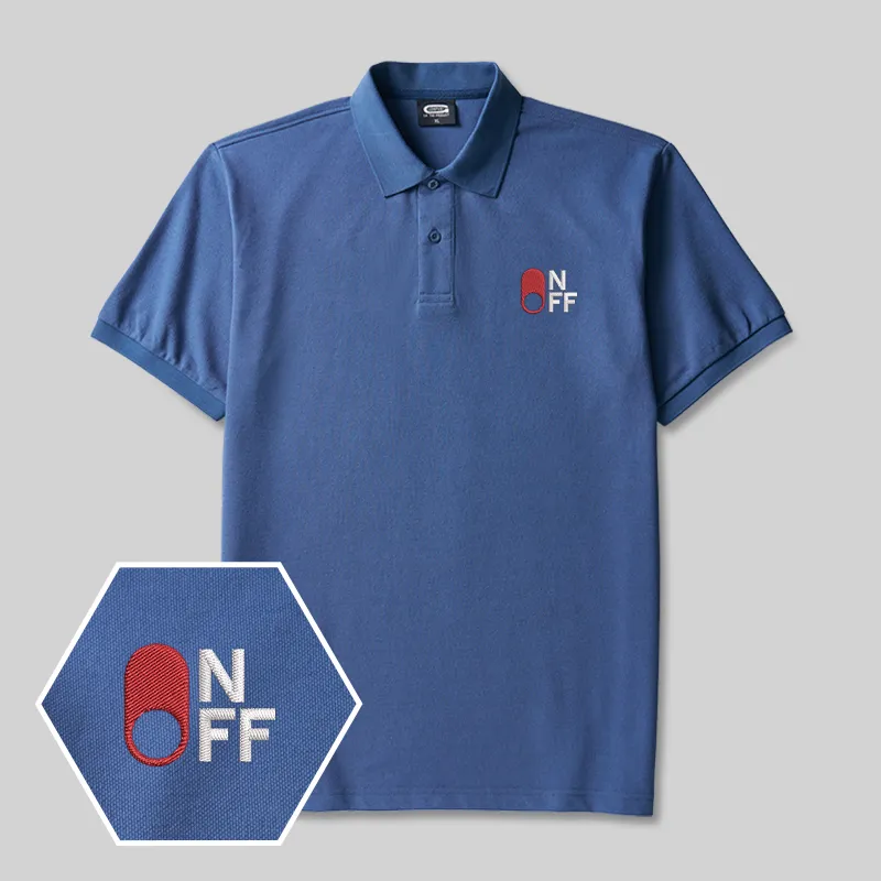 Switch Funny Geek Embroidered Polo Shirt - Image 2