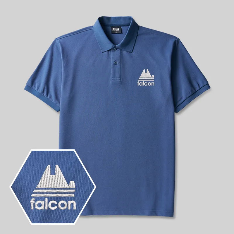Alternative view of Falcon Geek Embroidered Polo Shirts