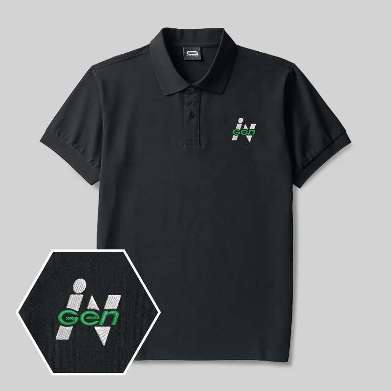 Gen Geek Embroidered Polo Shirts