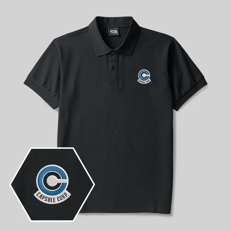 EcoTech Geek Embroidered Polo Shirt
