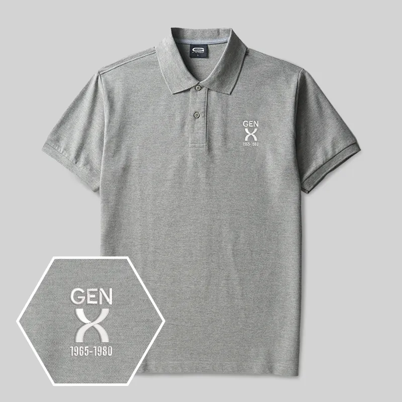 Alternative view of Generations Era Geek Embroidered Polo Shirt