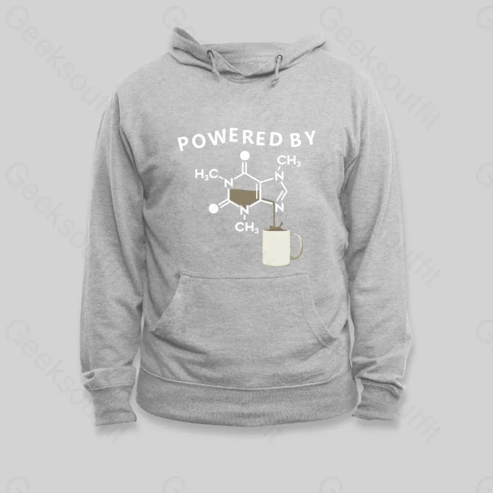 Powered By Caffeine Unisex Geek Hoodie - Image 3