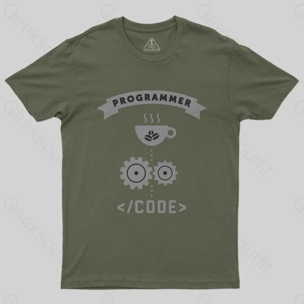 Programmer Coffee Code T-Shirt - Image 4