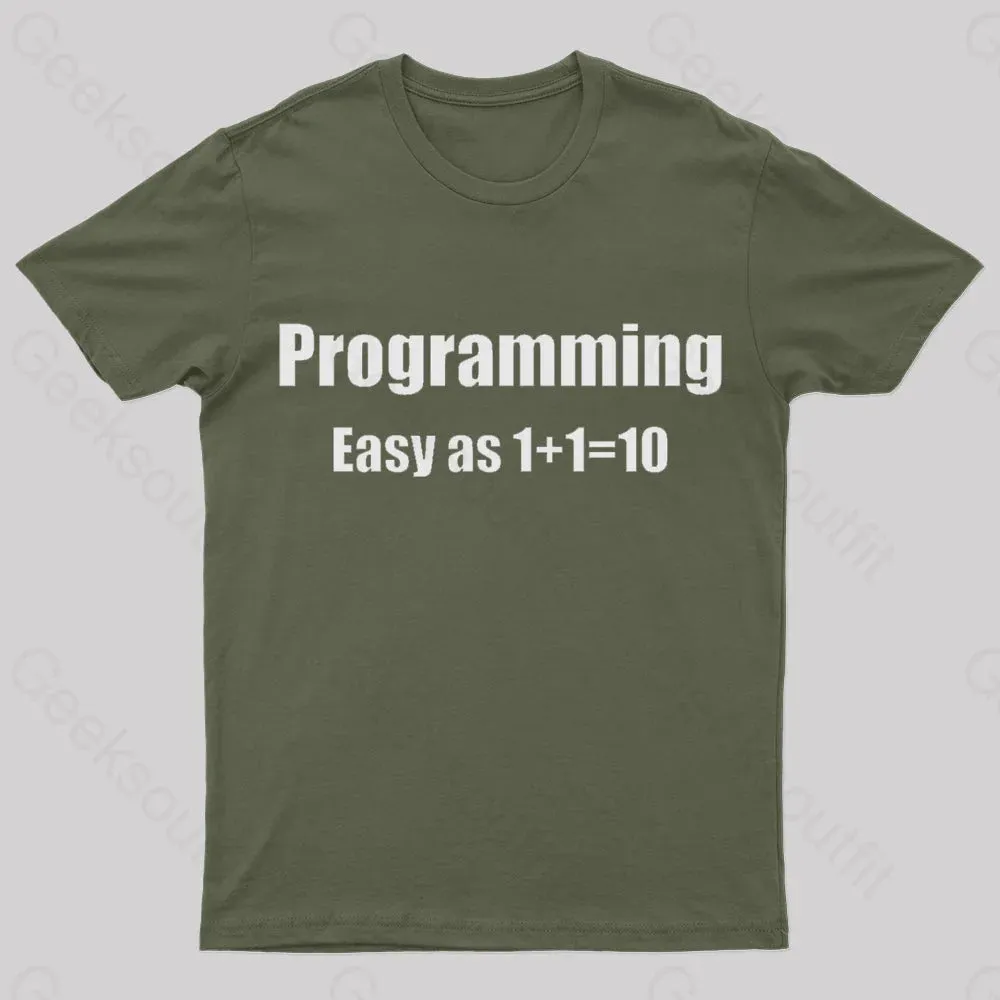 Programming Binary Joke Geek T-Shirt - Image 3