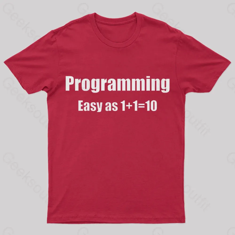 Programming Binary Joke Geek T-Shirt - Image 4