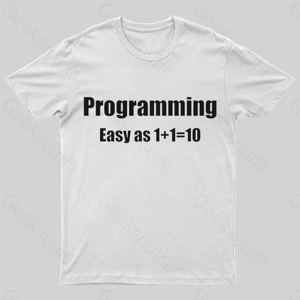 Programming Binary Joke Geek T-Shirt - Image 8
