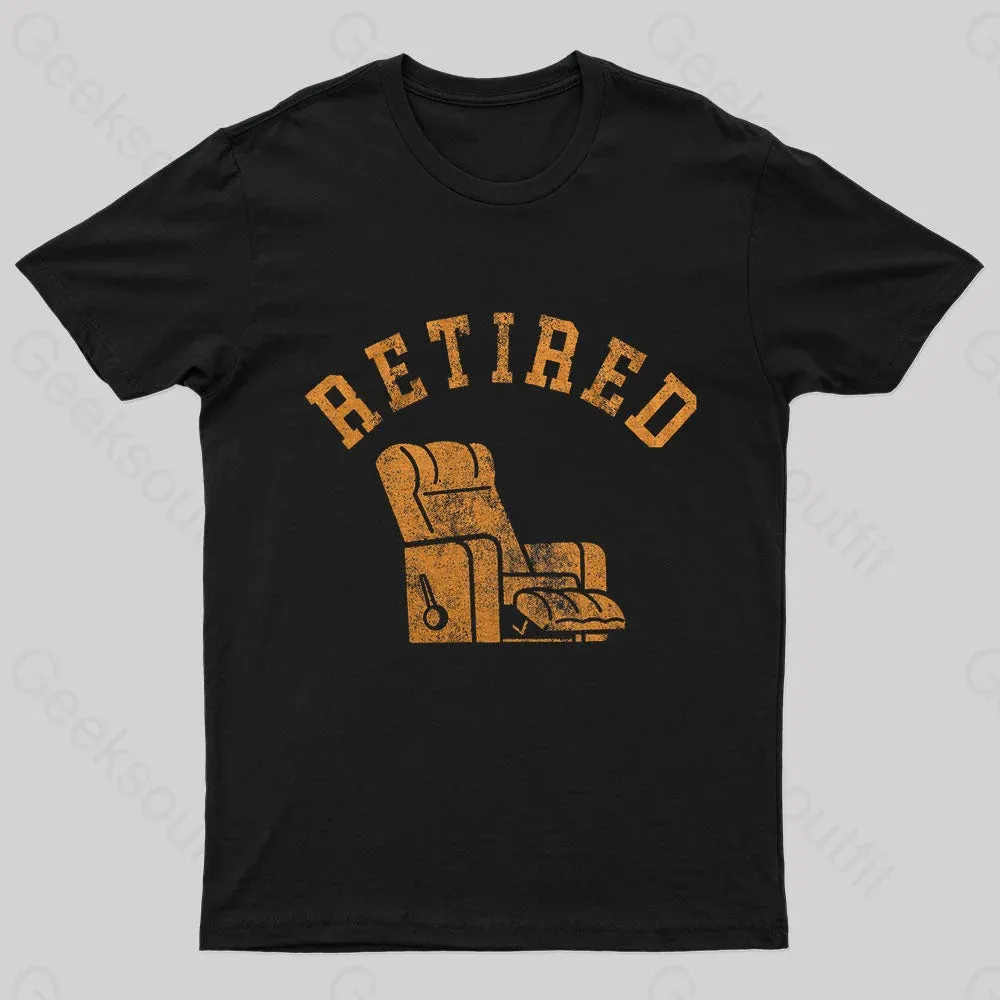 Retired Recliner Nerd T-Shirt - Image 3