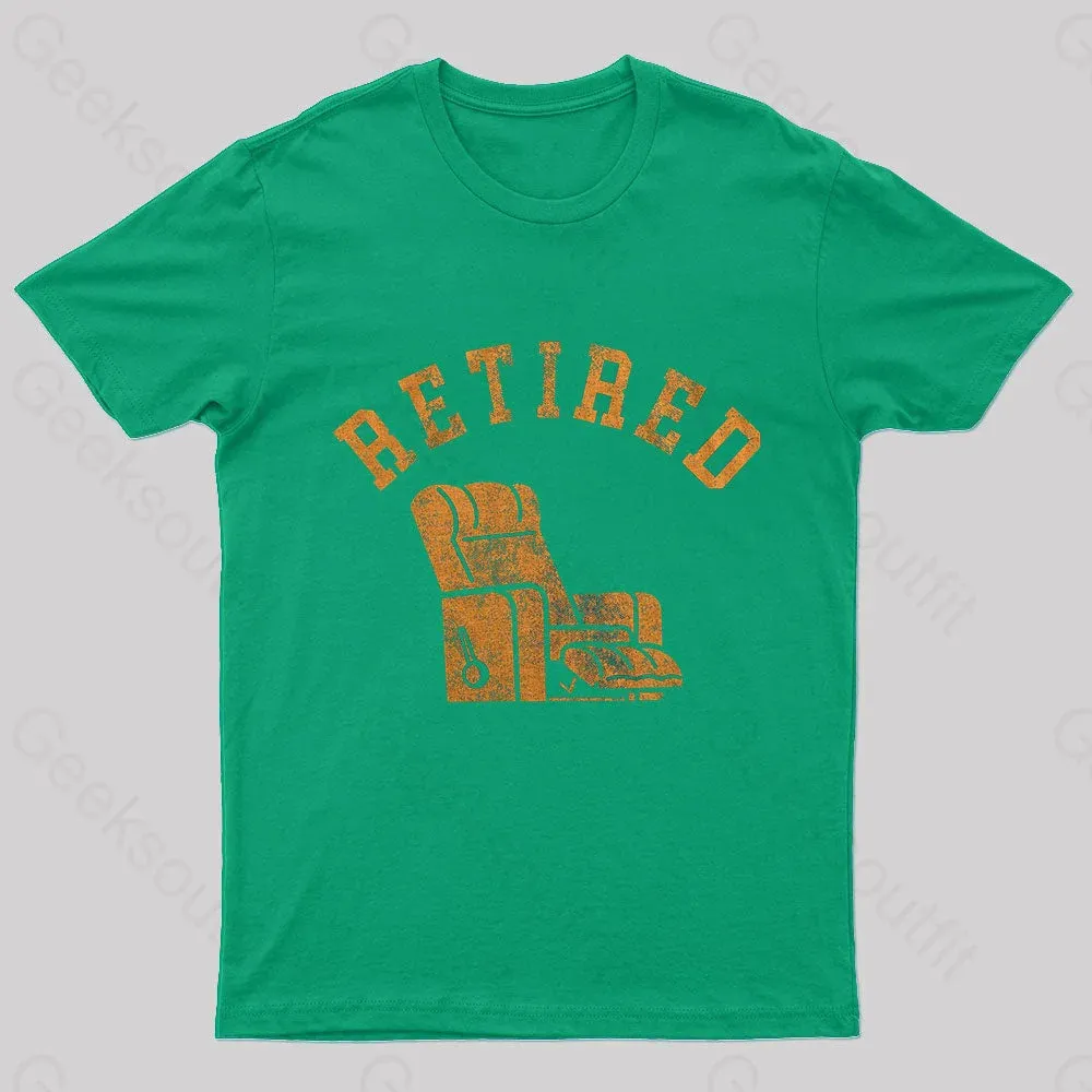 Retired Recliner Nerd T-Shirt - Image 4