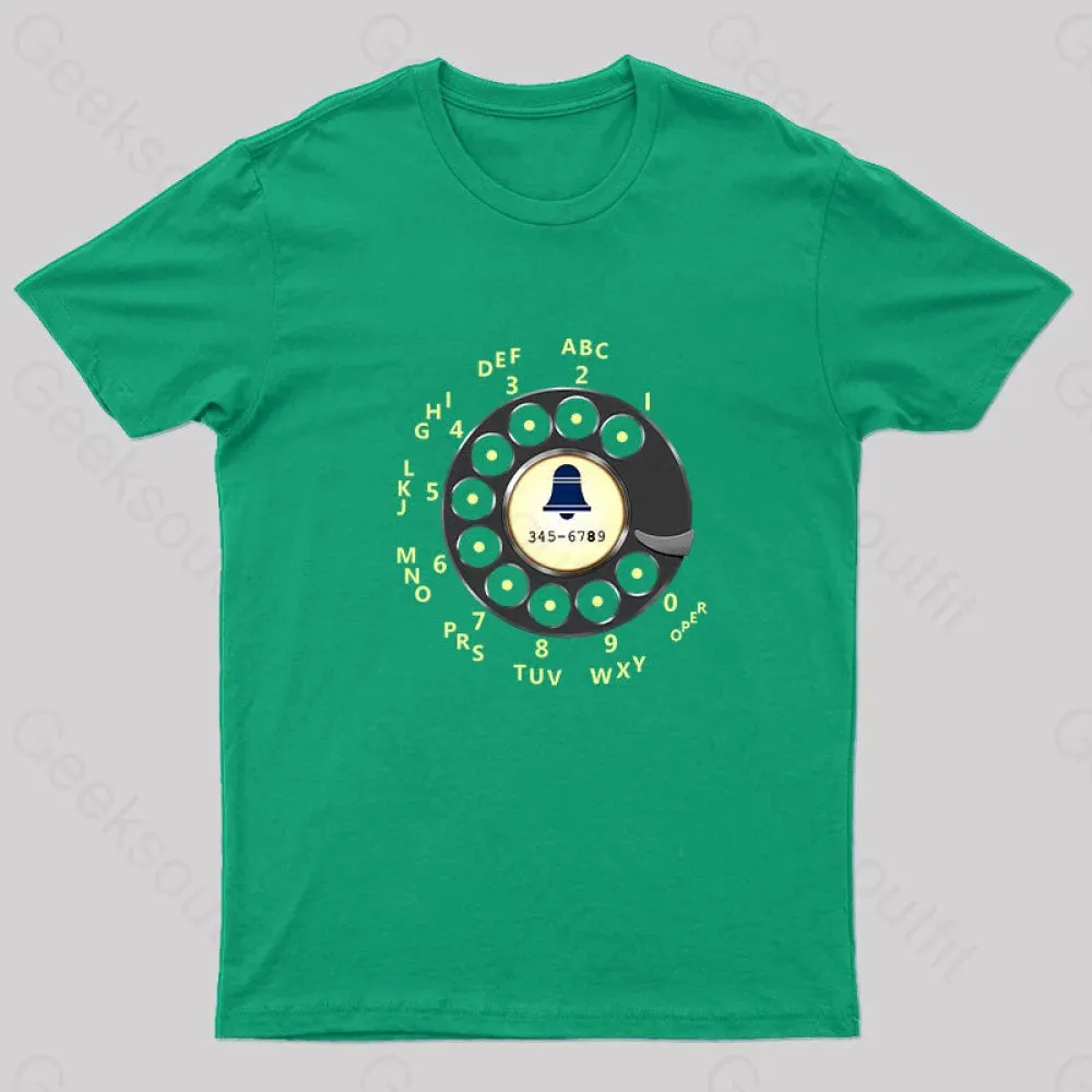 Retro Rotary Dial Nerd T-Shirt - Image 5