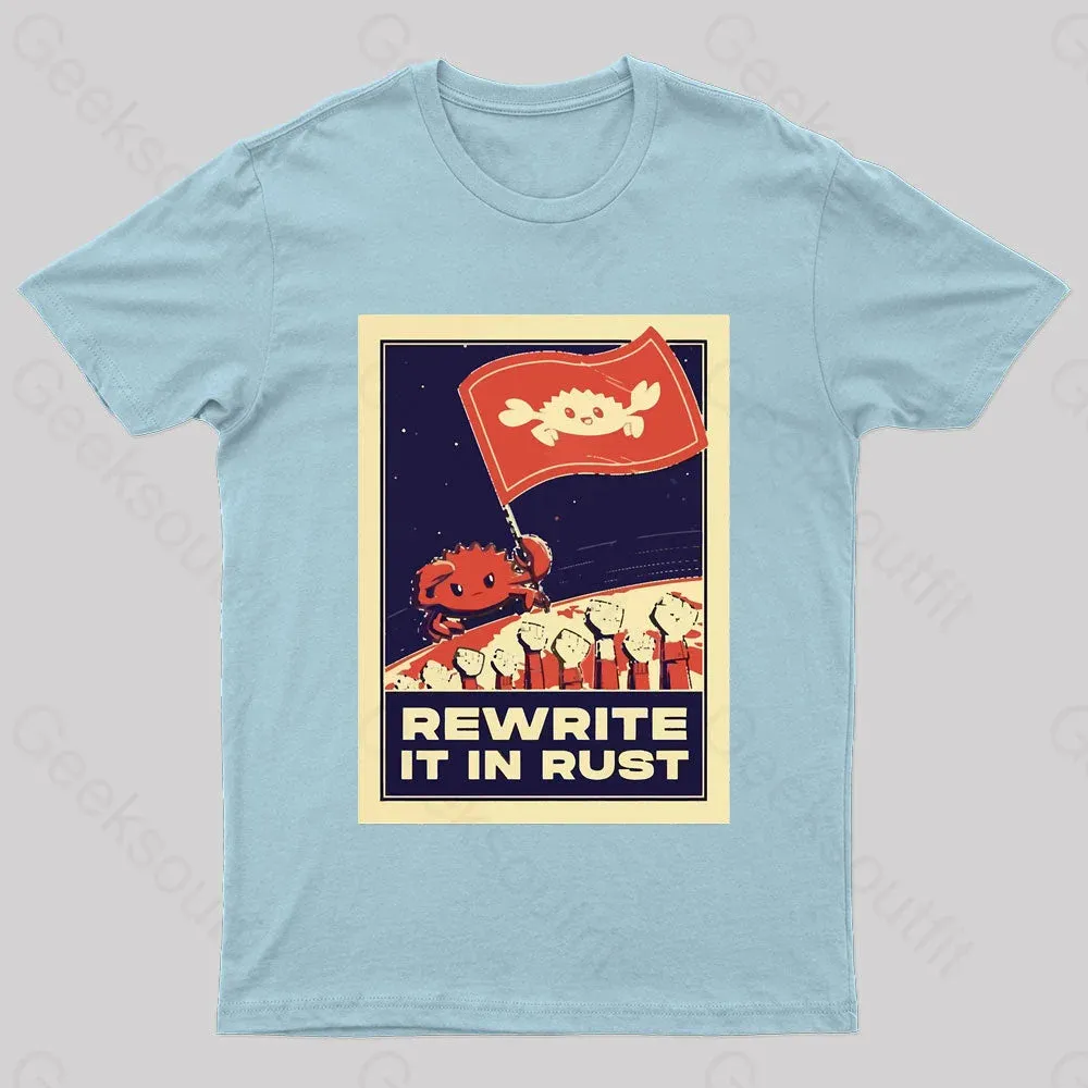 Rewrite It In Rust Nerd T-Shirt - Image 6