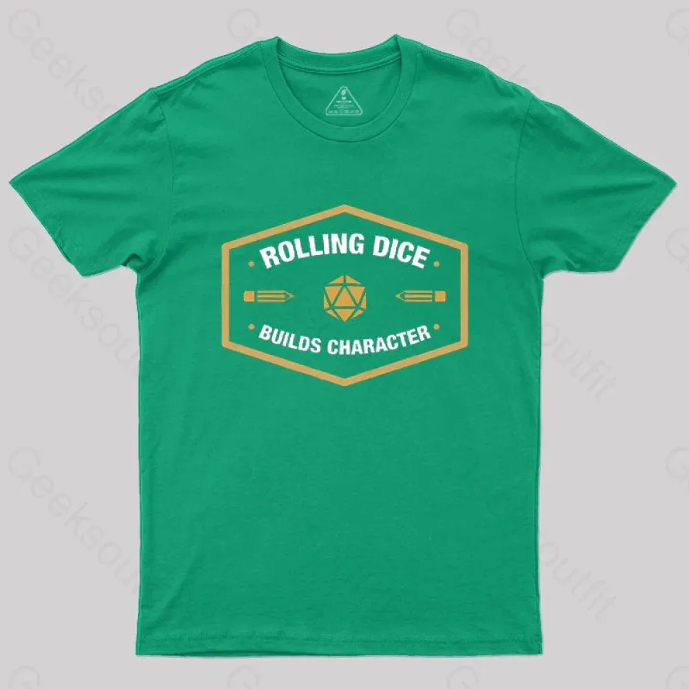 Rolling Dice Builds Character T-Shirt - Image 8