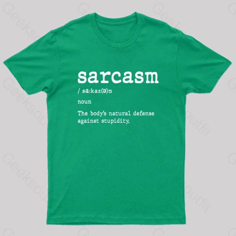 Sarcasm Definition Geek T-Shirt - Image 5