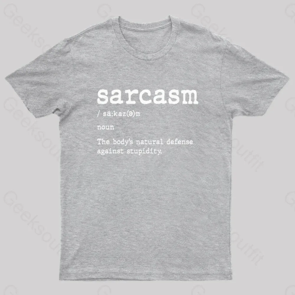 Sarcasm Definition Geek T-Shirt - Image 3