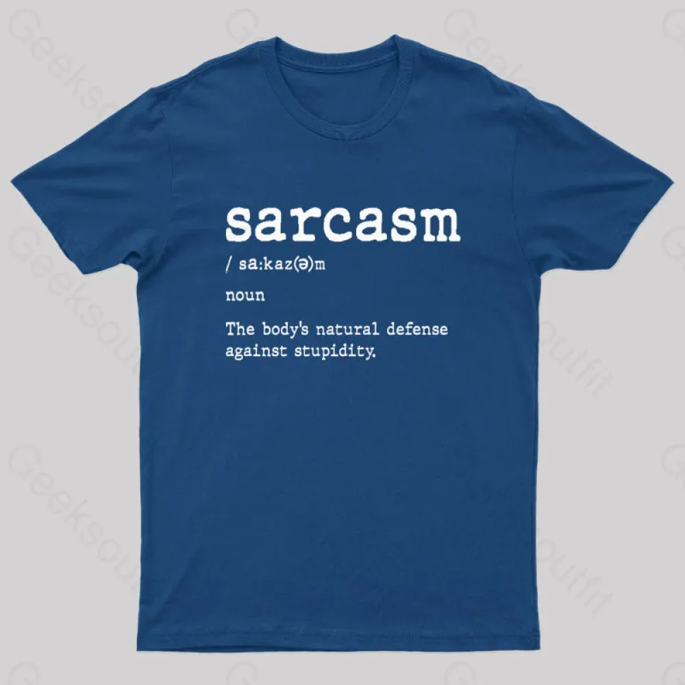 Sarcasm Definition Geek T-Shirt - Image 2