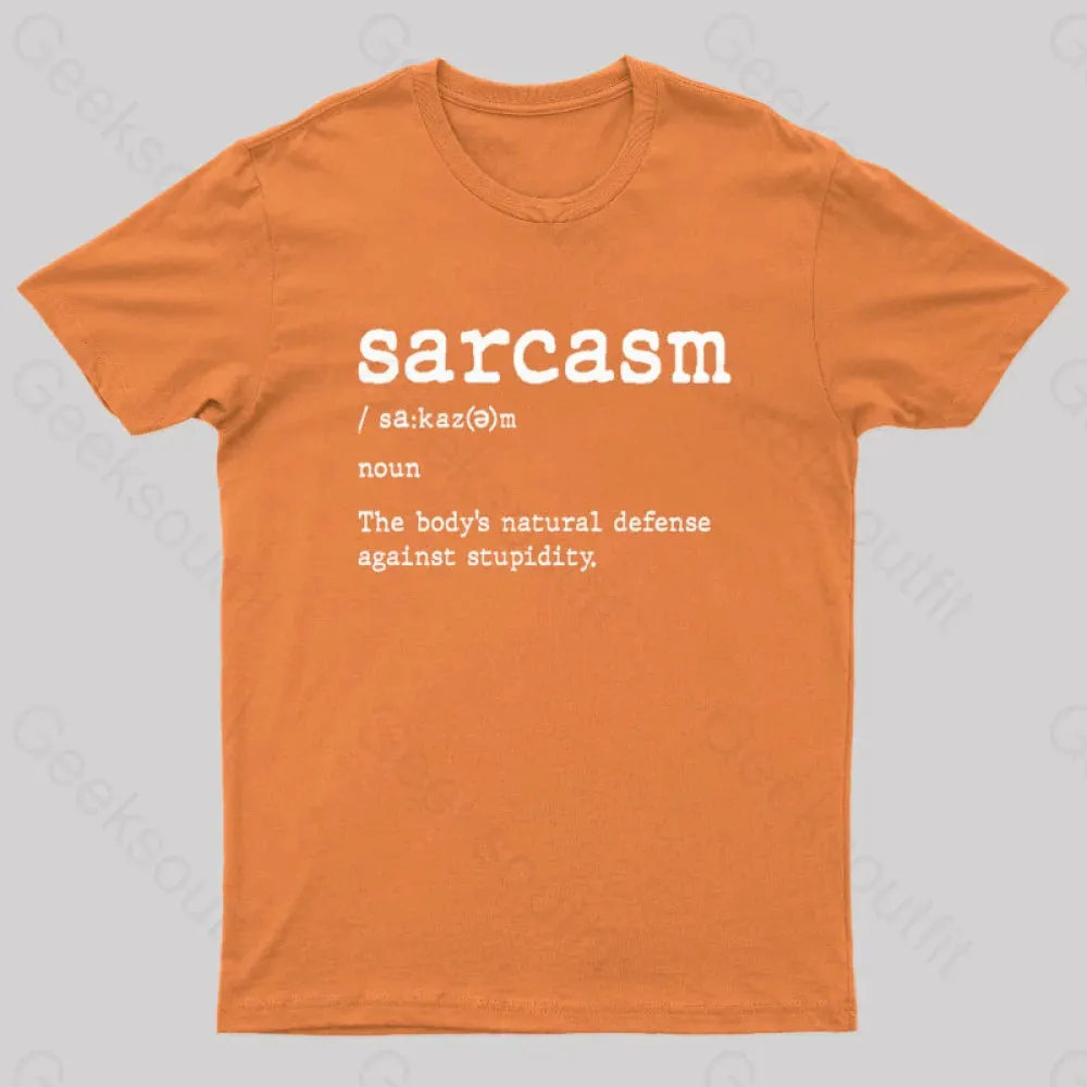 Sarcasm Definition Geek T-Shirt - Image 8