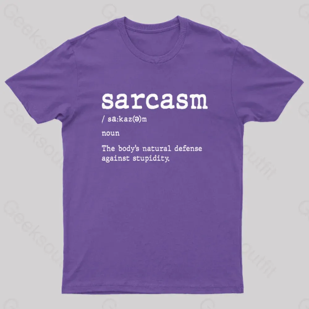 Sarcasm Definition Geek T-Shirt - Image 9