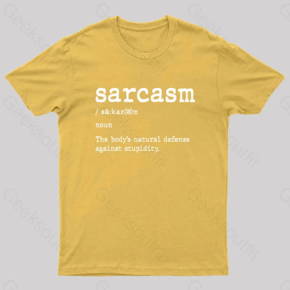 Sarcasm Definition Geek T-Shirt - Image 6