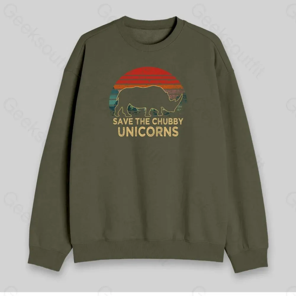 Save The Chubby Unicorns Sweatshirt - Image 3