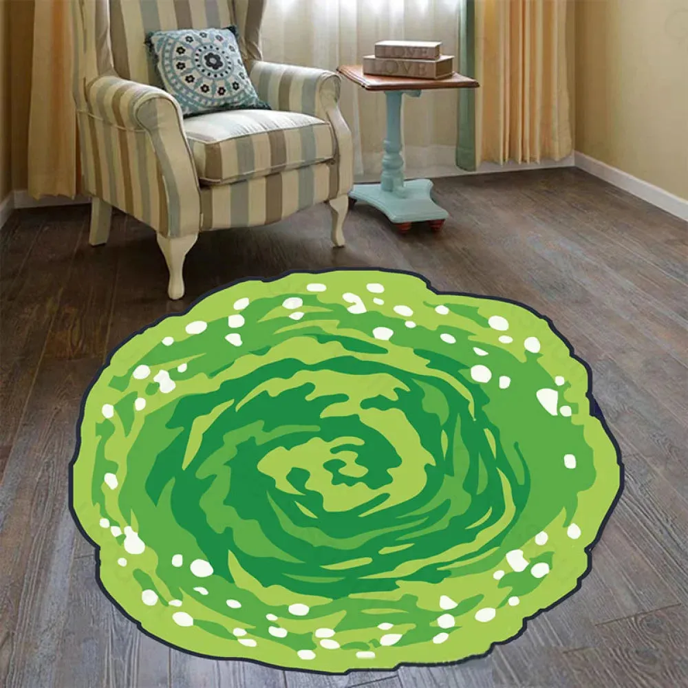 Sci-Fi Portal Funny Diatom Rug