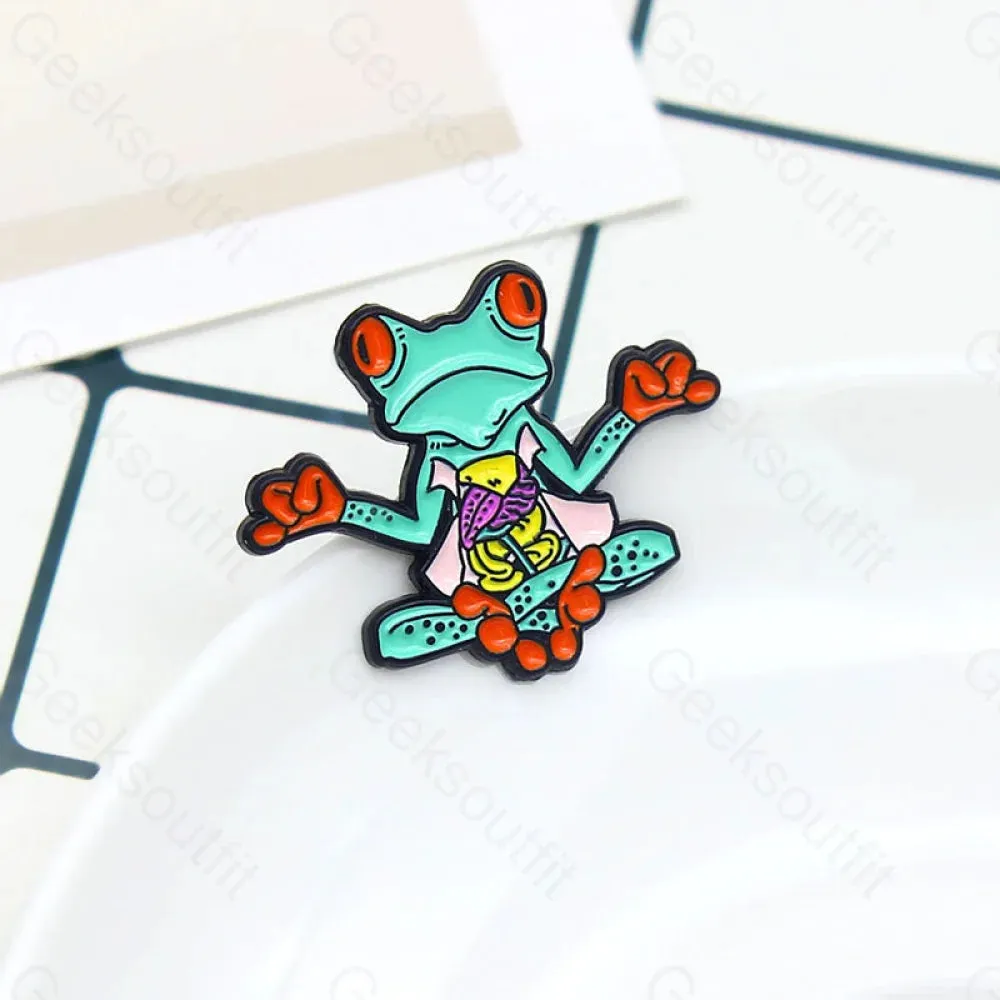 Science Biology Frog Anatomy Class Pins